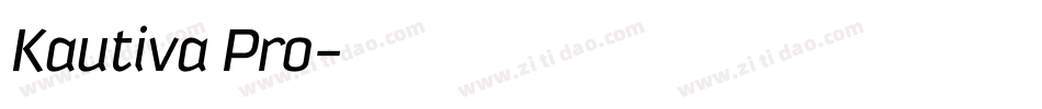 Kautiva Pro字体转换